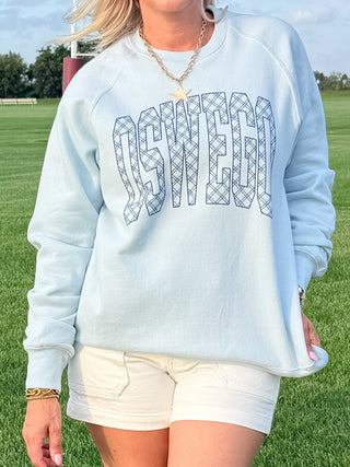 Custom Plaid Game Day Premium Sweatshirt