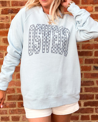 Custom Plaid Game Day Premium Sweatshirt