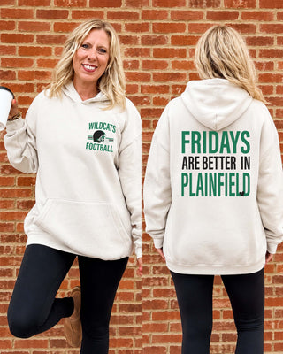 Plainfield Central Wildcats Fridays Are Better Premium Hoodie