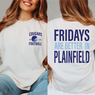 Plainfield South Cougars Fridays Are Better Comfort Colors Tee
