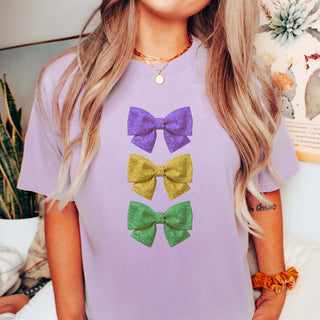 Glitter Mardi Gras Comfort Color Tee