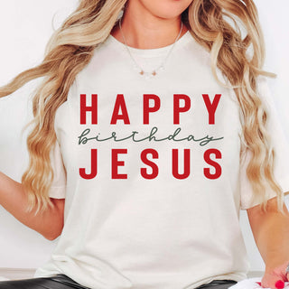Happy Birthday Jesus Bella Graphic Tee