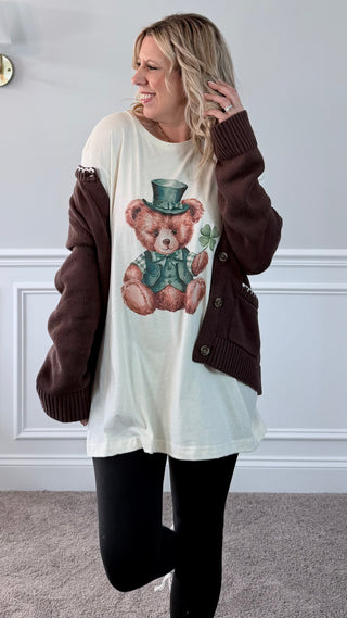 St. Pats Bear Comfort Color Tee