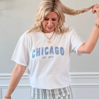 Chicago Est 1837 Comfort Color Graphic Tee