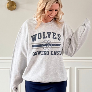 Custom Basketball Team With Stripes Graphic Sweatshirt