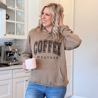 Coffee Weather Soft Bella Hoodie Sweatshirt