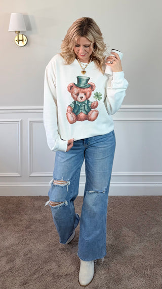 St. Pats Bear Graphic Sweatshirt