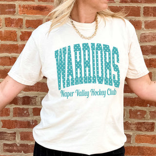 Warriors Polka Dots Comfort Color Tee - Naper Valley Hockey