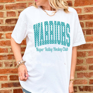 Warriors Polka Dots Comfort Color Tee - Naper Valley Hockey