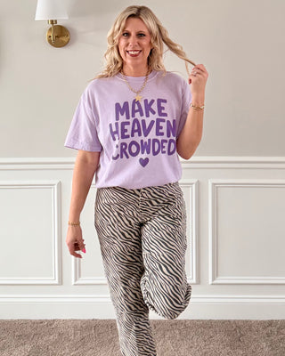 Make Heaven Crowded Comfort Colors Tee