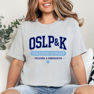 OSLP&K With Small Heart Tee - Our Savior Luther Preschool & Kindergarten