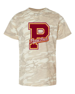Varsity P Prairie Point Camo Tee - Prairie Point Elementary