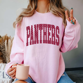 Panthers Polka Dot Sweatshirt - Prairie Point Elementary