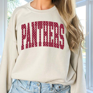 Panthers Polka Dot Sweatshirt - Prairie Point Elementary