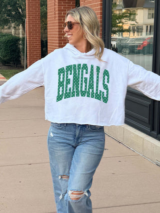 Plainfield East Bengals Polka Dot Raw Edge Hoodie