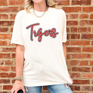 Plainfield North Tigers Script Mascot Comfort Colors Tee