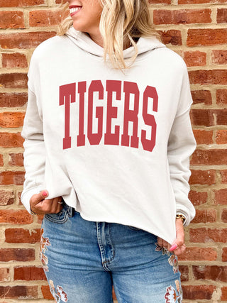 Plainfield North Tigers Varsity Raw Edge Hoodie