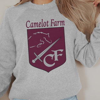 Camelot Farms Solid Maroon Crest Bella Sweatshirt