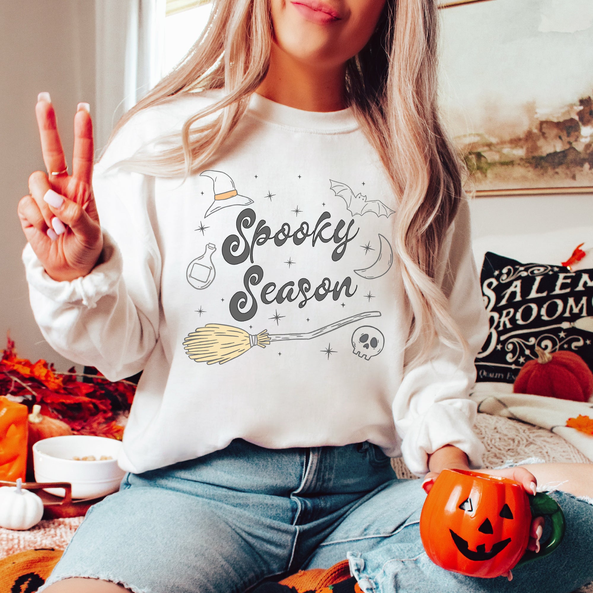 Spooky Season Witchy Things Crew Sweatshirt