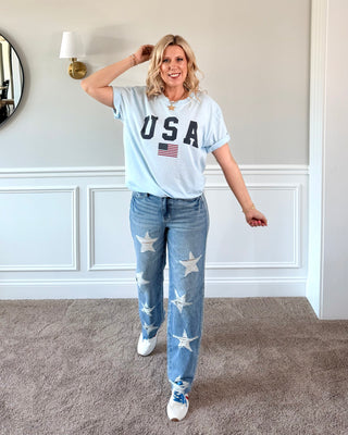 USA Flag Comfort Color Tee