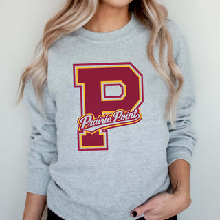 Varsity P Prairie Point Sweatshirt - Prairie Point Elementary