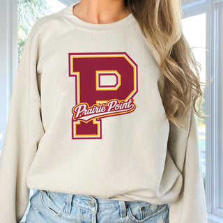 Varsity P Prairie Point Sweatshirt - Prairie Point Elementary