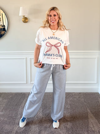 All American Mamas Club Graphic Comfort Color Tee - Limeberry Designs