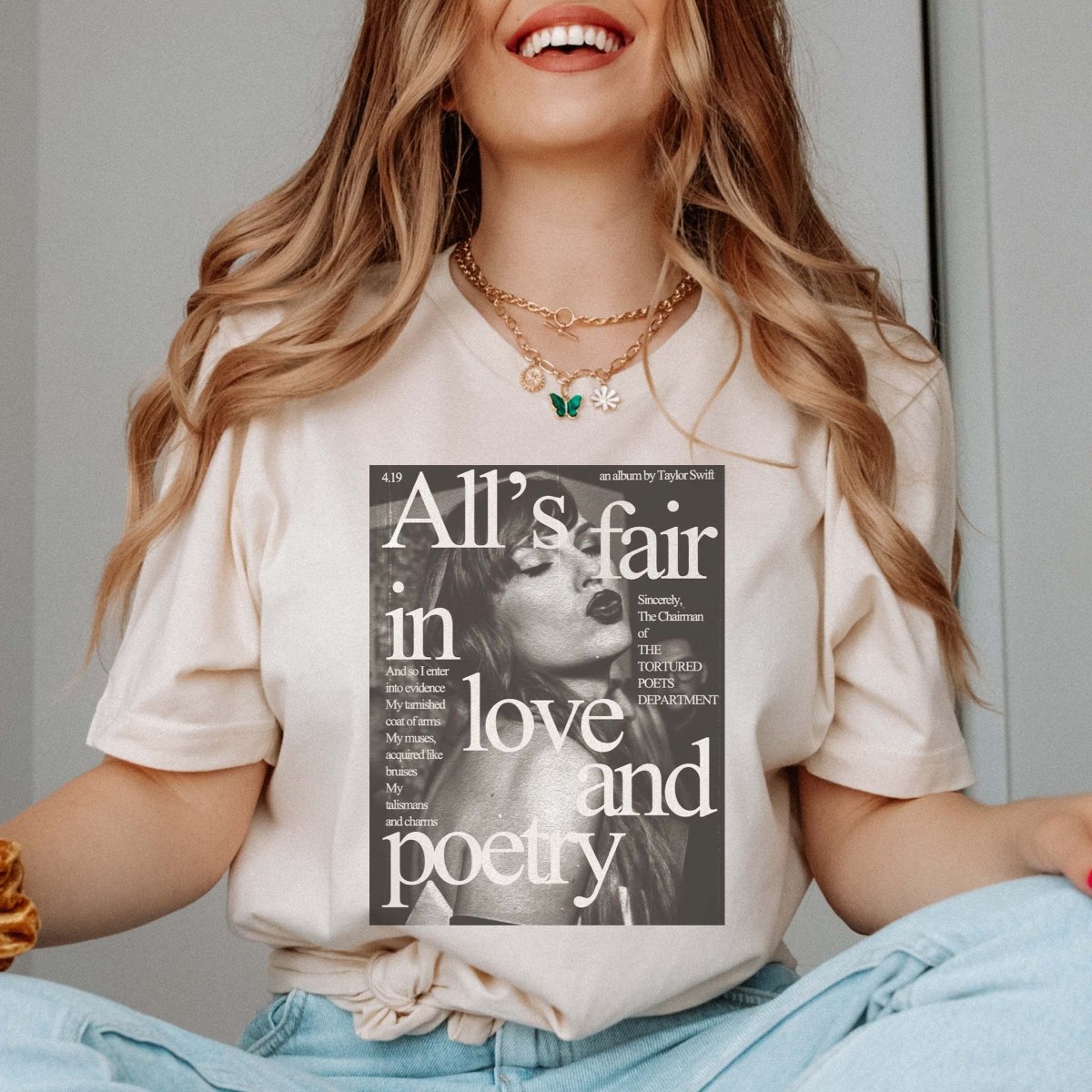 All's Fair In Love And Poetry Tee - Limeberry Designs