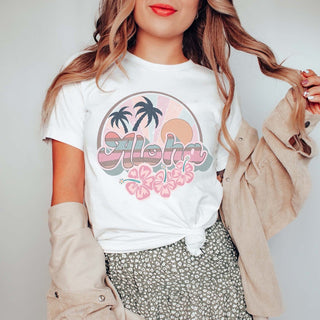 Aloha Flowers Wholesale Tee - Quick Shipping - Limeberry Designs