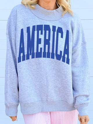 Americana Collection Mockneck Sweatshirts - Limeberry Designs