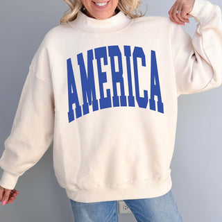 Americana Collection Mockneck Sweatshirts - Limeberry Designs