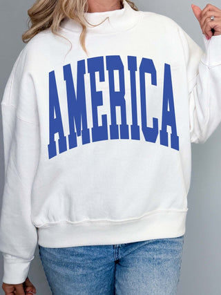 Americana Collection Mockneck Sweatshirts - Limeberry Designs