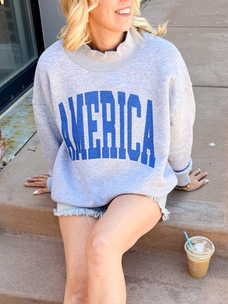 Americana Collection Mockneck Sweatshirts - Limeberry Designs