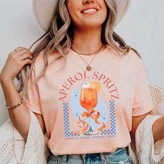Aperol Spritz Orange Skies Comfort Color Tee - Limeberry Designs