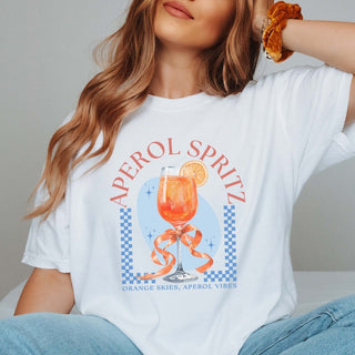 Aperol Spritz Orange Skies Comfort Color Tee - Limeberry Designs
