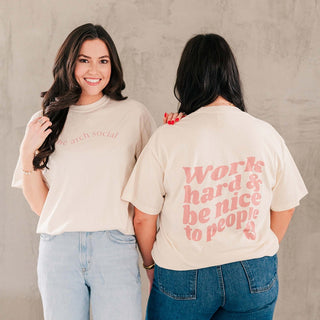 Arch Social Comfort Color Tees Front & Back Designs - Limeberry Designs