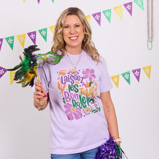 Art Deco Mardi Gras Comfort Color Tee - Limeberry Designs