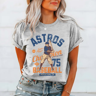 Astros Vintage Baseball Team Tee - Limeberry Designs