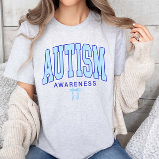 Autism Awareness Bow Tee - Limeberry Designs