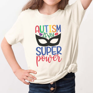 Autism Is My Super Power Youth Tee - Limeberry Designs