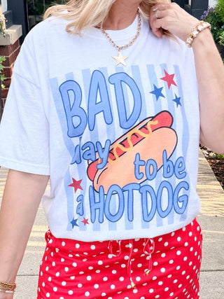 Bad Day To Be A Hotdog Comfort Color Graphic Tee - Limeberry Designs