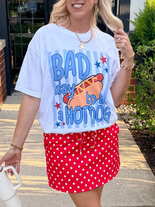 Bad Day To Be A Hotdog Comfort Color Graphic Tee - Limeberry Designs