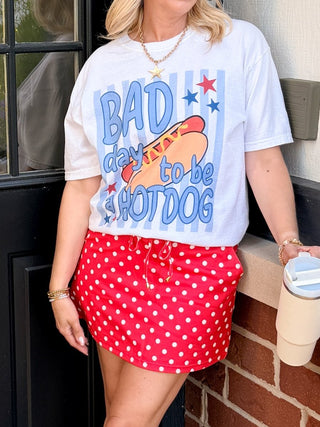 Bad Day To Be A Hotdog Comfort Color Graphic Tee - Limeberry Designs