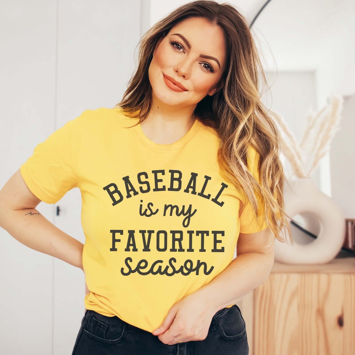 Baseball is my Favorite Season Bella Tee - Limeberry Designs