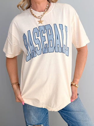 Baseball Polka Dots Comfort Color Graphic Tee - Limeberry Designs
