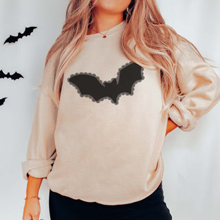 Bat With Lace Graphic Sweatshirt - Limeberry Designs