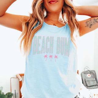 Beach Bum Palm Trees Comfort Color Tank - Limeberry Designs