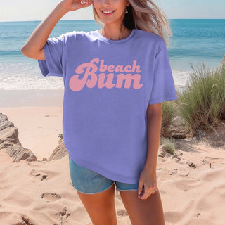 Beach Bum Pink Comfort Color Wholesale Tee - Rapid Shipping - Limeberry Designs