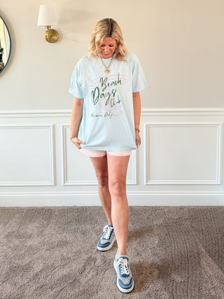 Beach Days Club Graphic Comfort Color Tee - Limeberry Designs