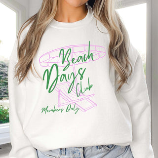 Beach Days Club Graphic Sweatshirt - Limeberry Designs